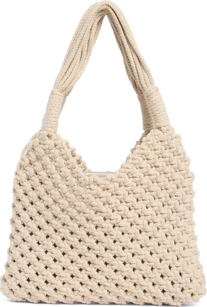 BCBG Woven Shoulder Bag with Removable Pouch | Nordstromrack | Nordstrom Rack