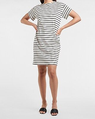 Striped T-Shirt Dress | Express