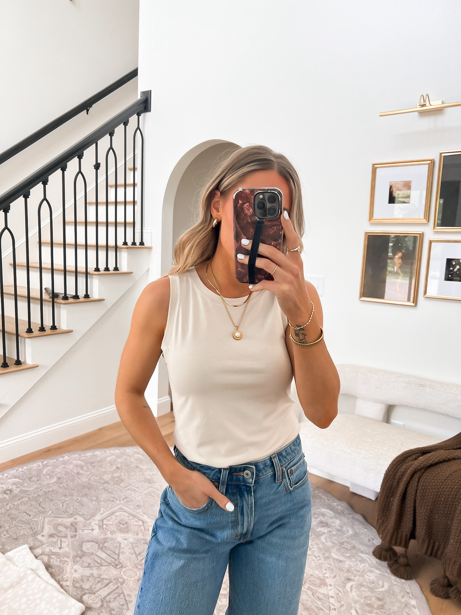 Neutral basics 🤩 always a hit for me!! This little tank is perfect & can easily be paired with denim or a dressier skirt!

Only $10!! Such a steal and comes in multiple colors!!

Sizing Details ✨ 
5’4’’ • 124lbs • 30D 

Top: XS
Bottom: 25 Curve

#LTKFindsUnder100 #LTKSeasonal #LTKStyleTip