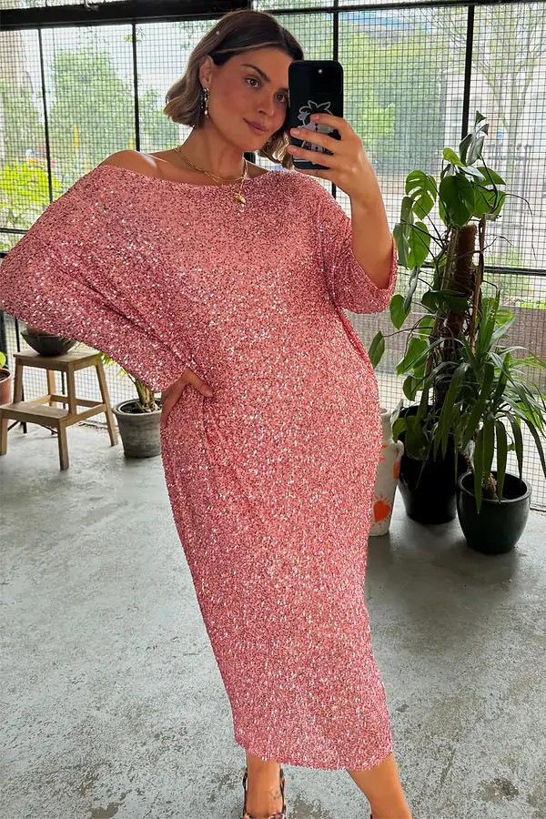 Pink Sequin Jem Dress | Never Fully Dressed (UK & IE)