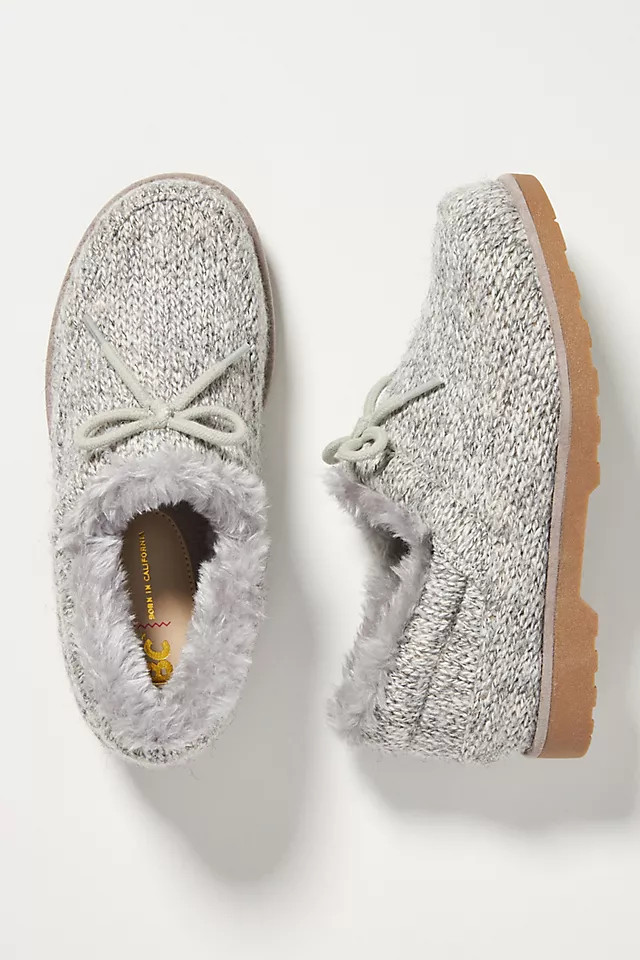 BC Footwear Lucrative Faux Fur-Lined Slippers | Anthropologie (US)