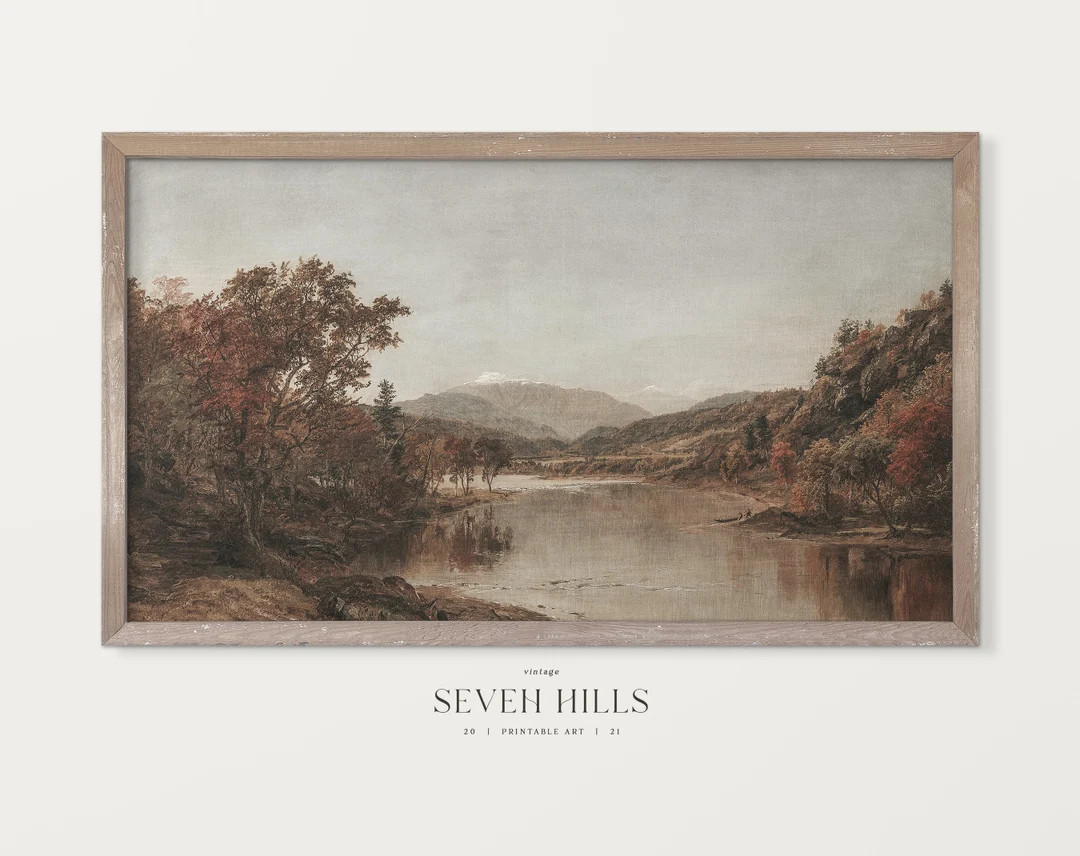 Autumn Frame TV Art, Farmhouse Samsung TV Painting, Digital Download TV75 - Etsy | Etsy (US)