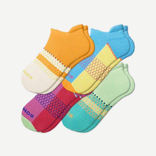 Black Hive Collection Ankle Sock 4-Pack | Bombas Socks