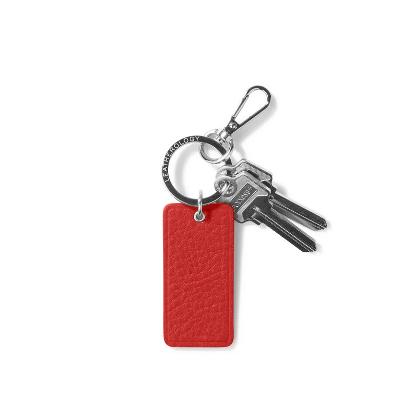 Rectangle Keychain | Full grain leather Black Onyx | Leatherology