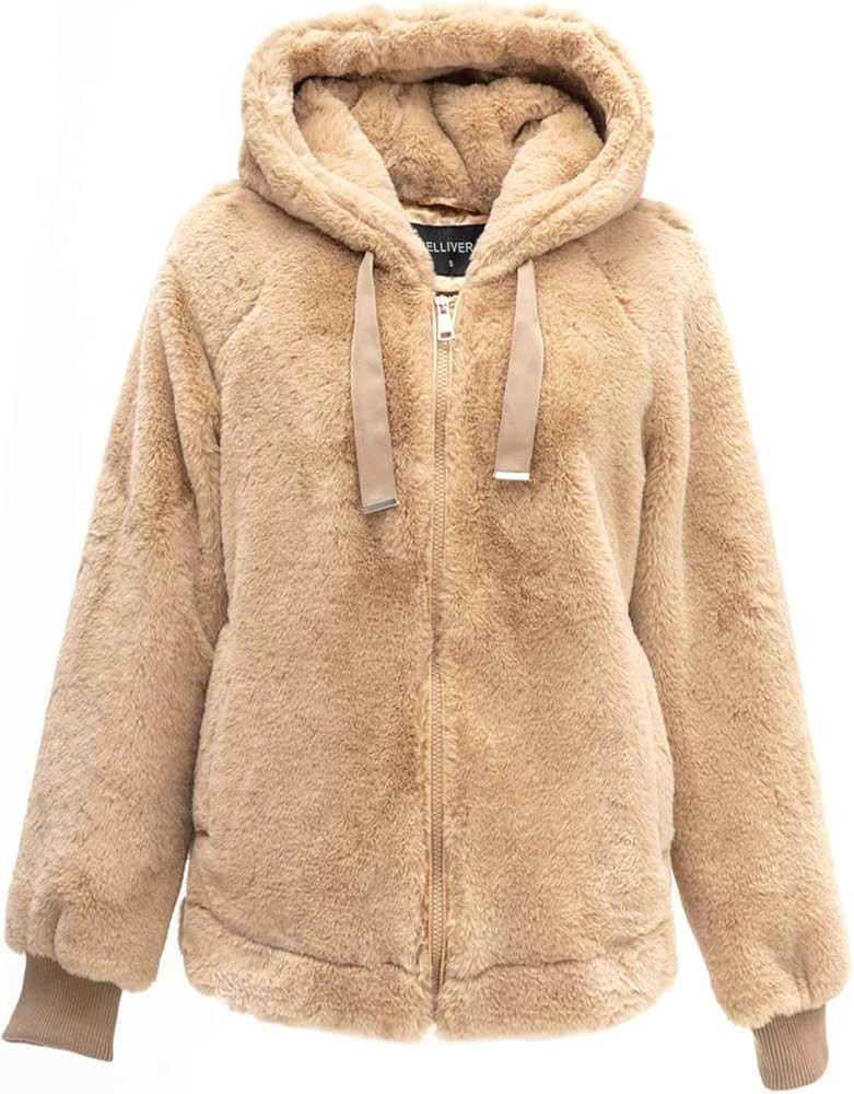 Bellivera Women's Faux Fur Fleece Coat, Fall and Winter Fashion 2021, The Sherpa Shearling Fuzzy ... | Amazon (US)