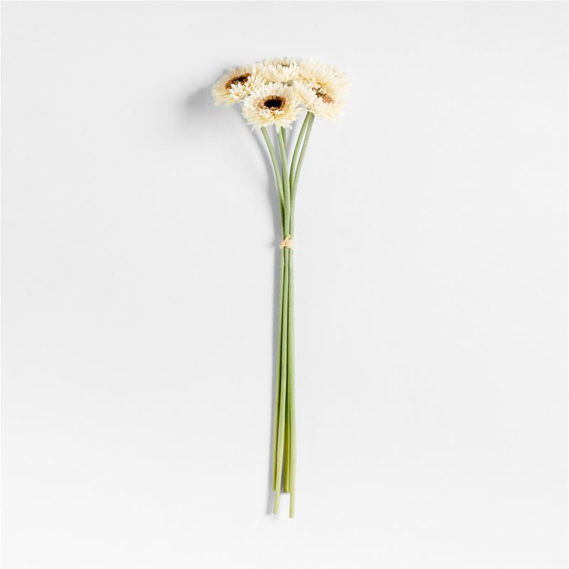 Faux Gerbera Daisy Stems, Set of 5 by Abigail Ahern | Crate & Barrel | Crate & Barrel