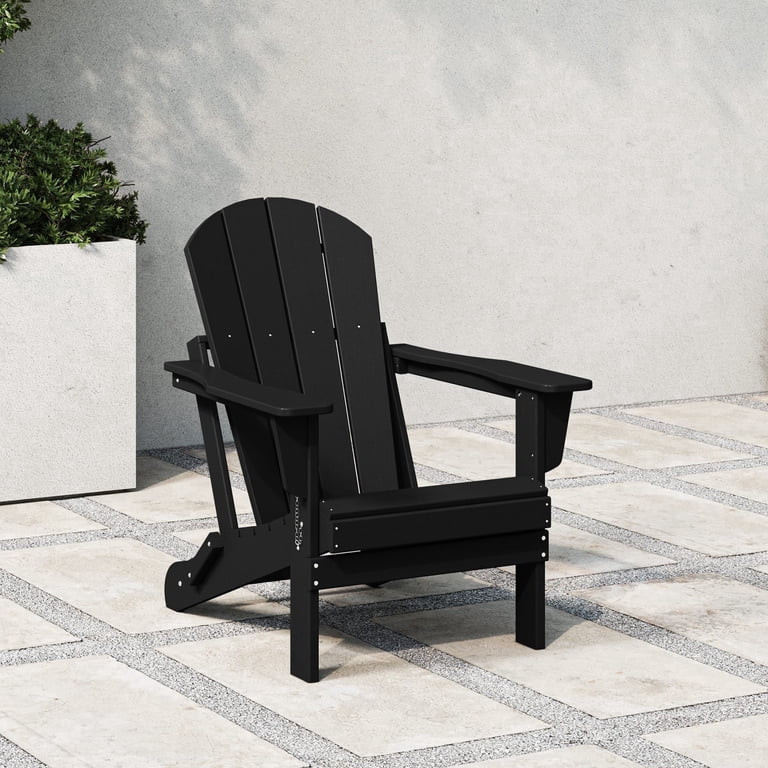 WestinTrends Malibu Outdoor Folding HDPE Adirondack Deck Chair - Patio & Outdoor Lounge, Weather... | Walmart (US)