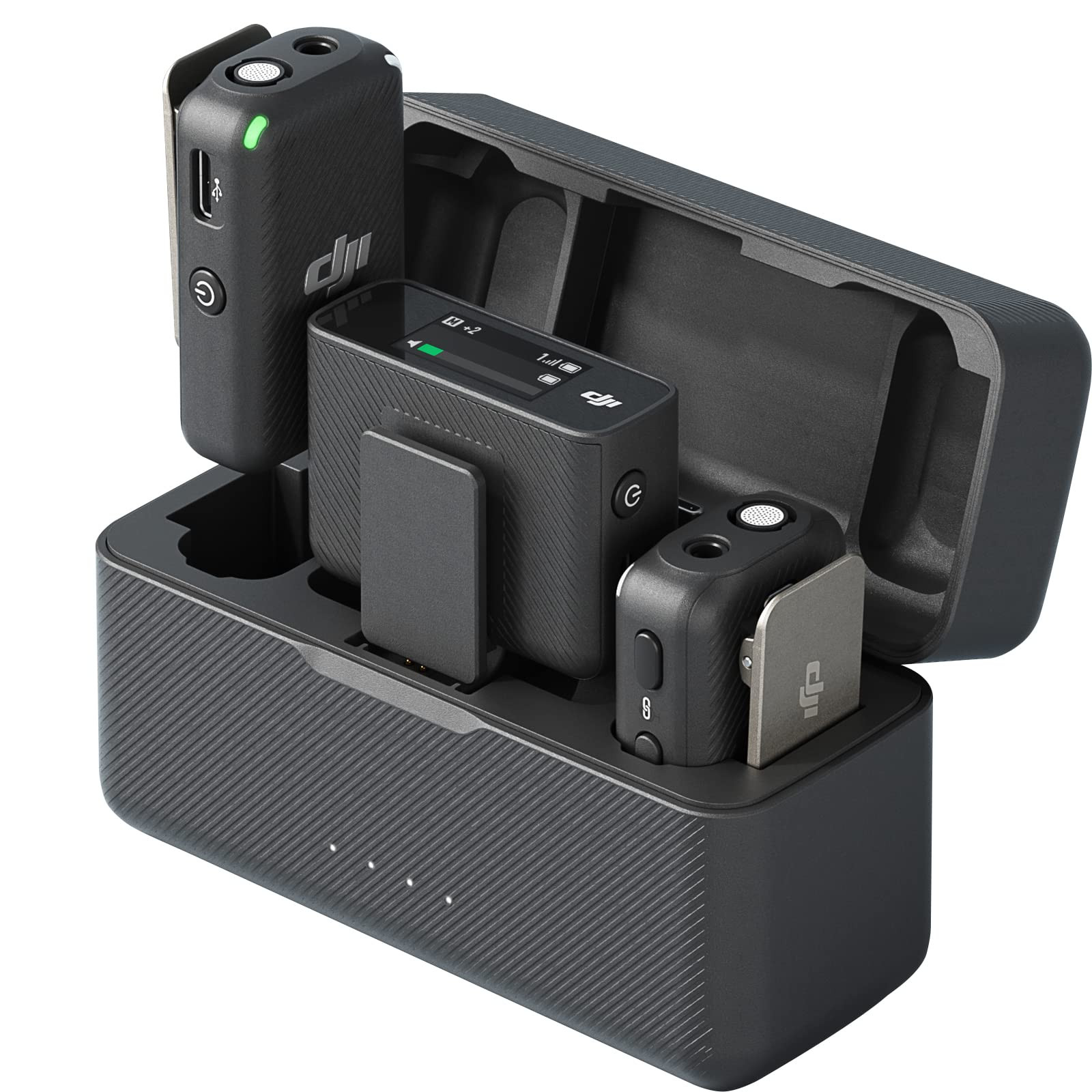 DJI Mic (2 TX + 1 RX + Charging Case), Wireless Lavalier Microphone, 250m (820 ft.) Range, 15-Hou... | Amazon (US)