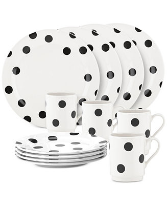 all in good taste Deco Dot 12-Pc. Set, Service for 4 | Macy's