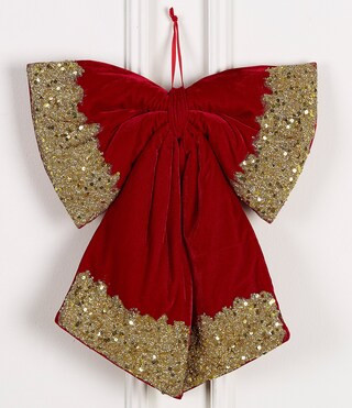 Trimsetter Christmas Maximus Collection Oversized Glittered Bow Wall Decor | Dillard's | Dillard's