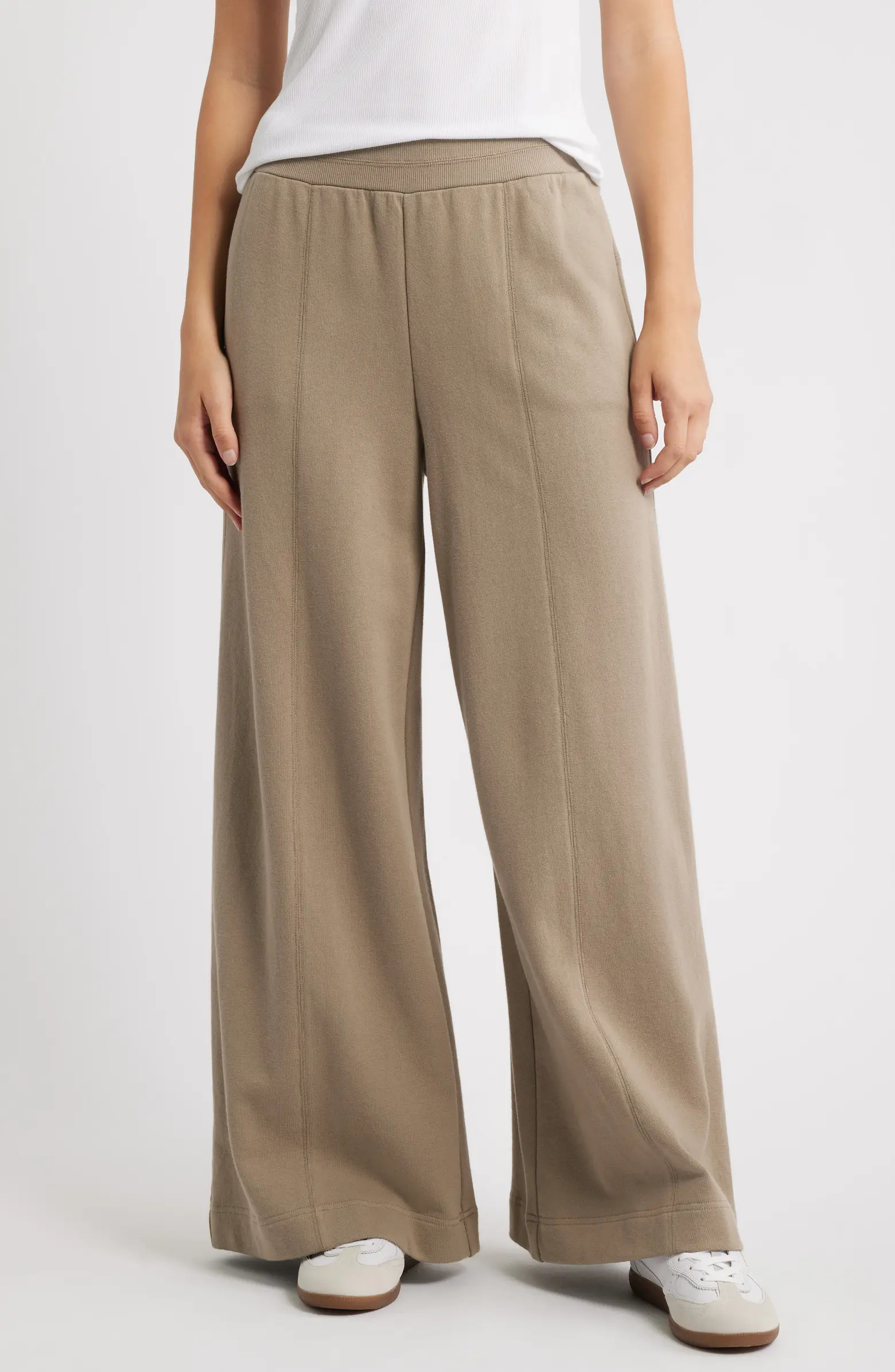 Skyrise Pintuck Pleat Wide Leg Pants | Nordstrom