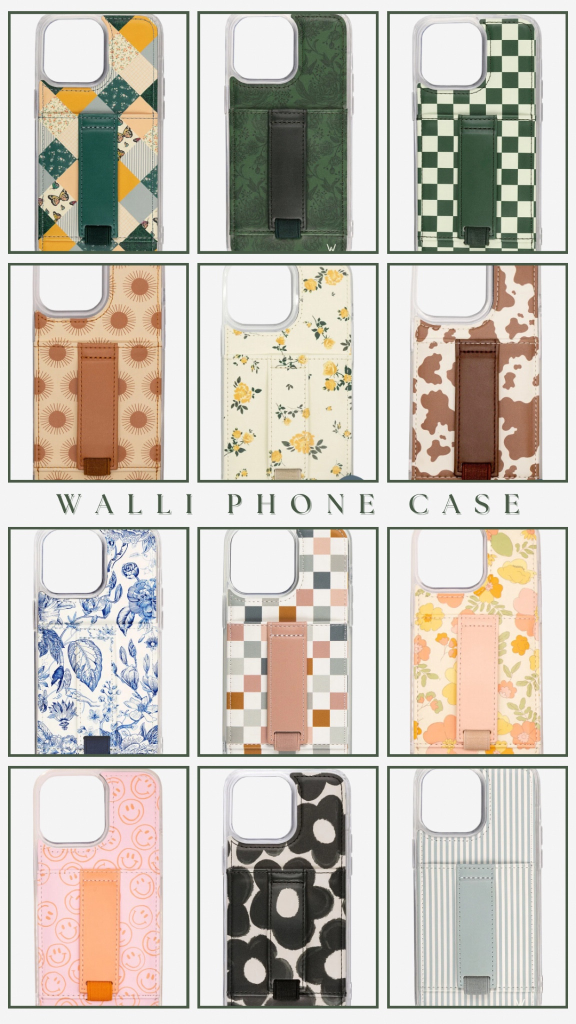 Walli phone cases in the cutest prints! 
The only phone case I use! I absolutely LOVE the finger strap and card holder

Phone Case / Walli / 

#LTKfindsunder50 #LTKGiftGuide