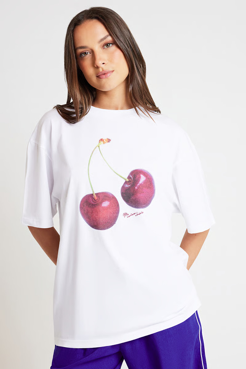 Cherry Oversized Tee | Stylerunner