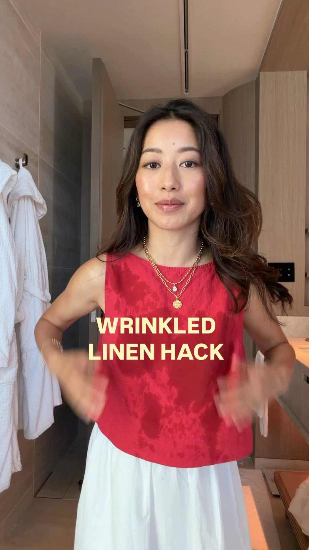 Size info below! 
• 100% linen gingham set. I have XS in the swing top and shorts. Looser fit on me, but shorts have a drawstring. 
• Red gap top XXS regular (runs shorter) aritzia cotton skirt xxs waist a little loose
• Red Linen Fit & Flare Midi Dress XS
• Mejuri 14k pendant (old version of the same one) and sezane link necklace 

Summer dresses, petite friendly dresses, easy petite mom summer outfit ideas, linen wrinkles hack

#LTKPetite #LTKSeasonal #LTKmomlife