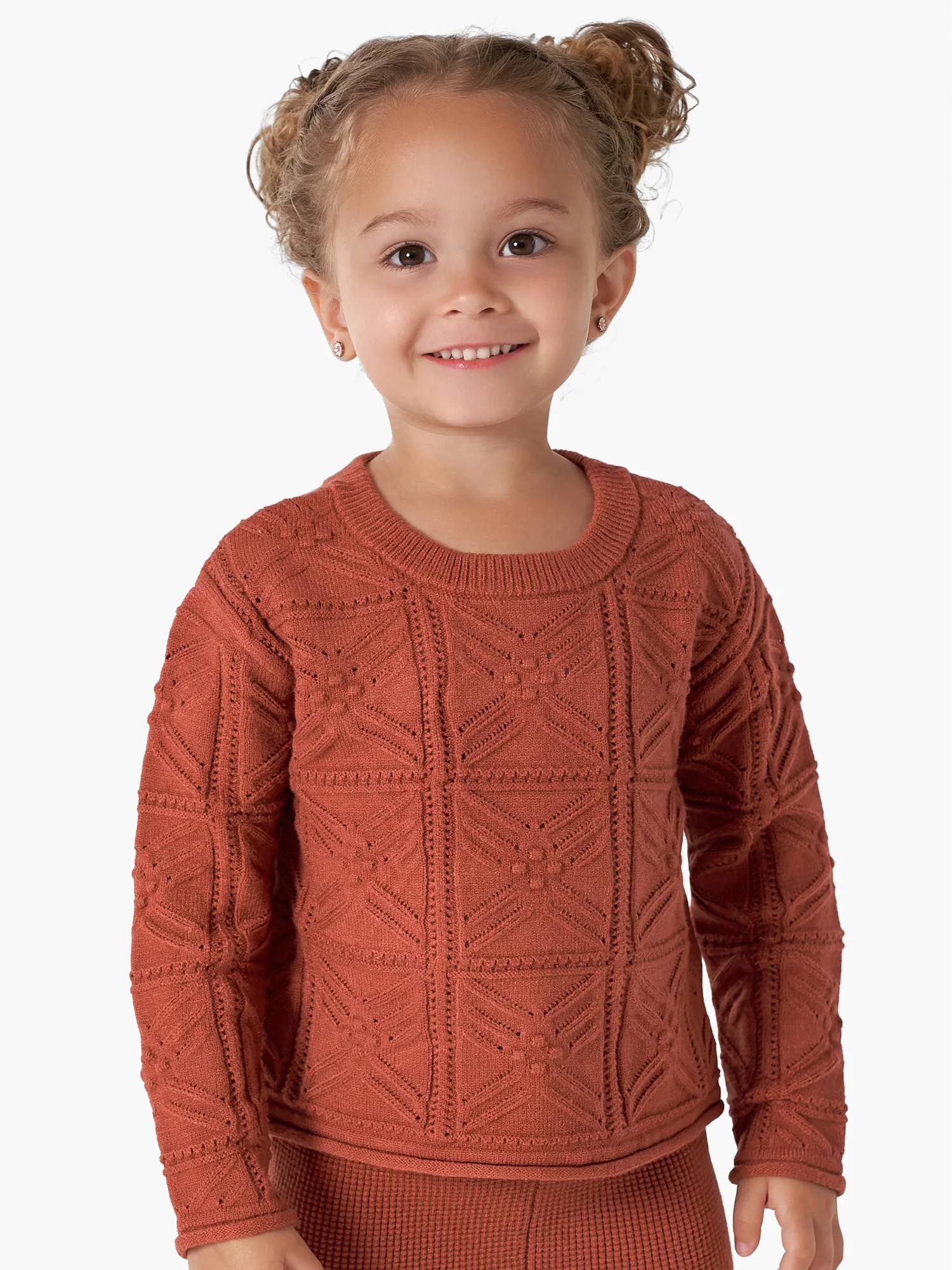 Modern Moments by Gerber Baby and Toddler Girl Crochet Sweater Top, Sizes 12 Months -5T | Walmart (US)