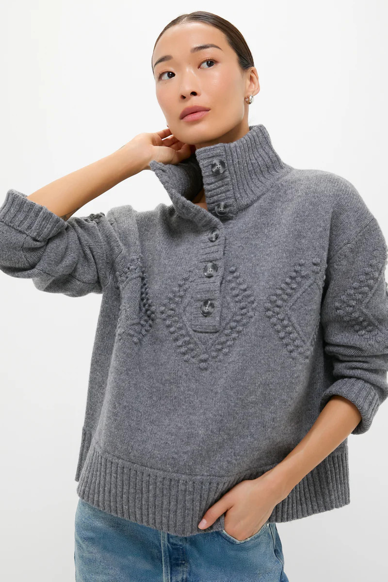 Gray Henry Button-Up Sweater | Tuckernuck (US)