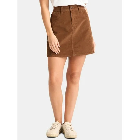 Time and Tru Women s Corduroy Mini Skirt Sizes 0-20 | Walmart (US)