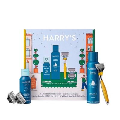 Harry's Chrome Shave & Shower Gift Set - 4pk | Target