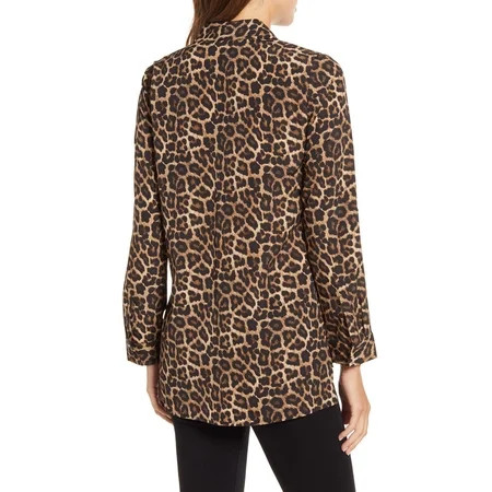 Michael Kors Women s Leopard Print Top Brown- Size X-Large | Walmart (US)