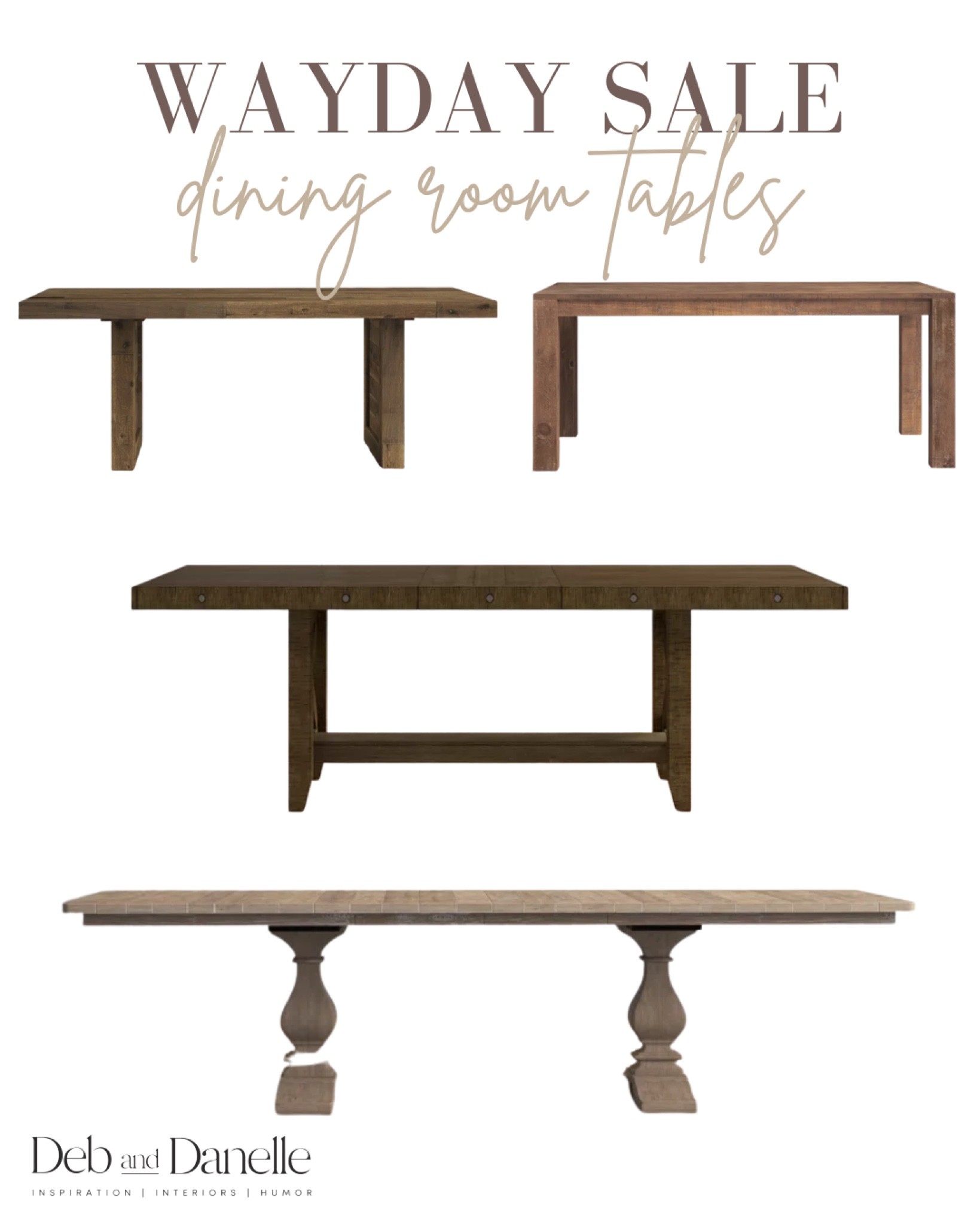 Dining room tables on major sale for WayDay! 

WayDay, wayfair sale, kitchen table, dining room table, dining table, sales today, kitchen table sale, dining room table sale, Deb and Danelle 

#LTKCyberweek #LTKhome #LTKsalealert