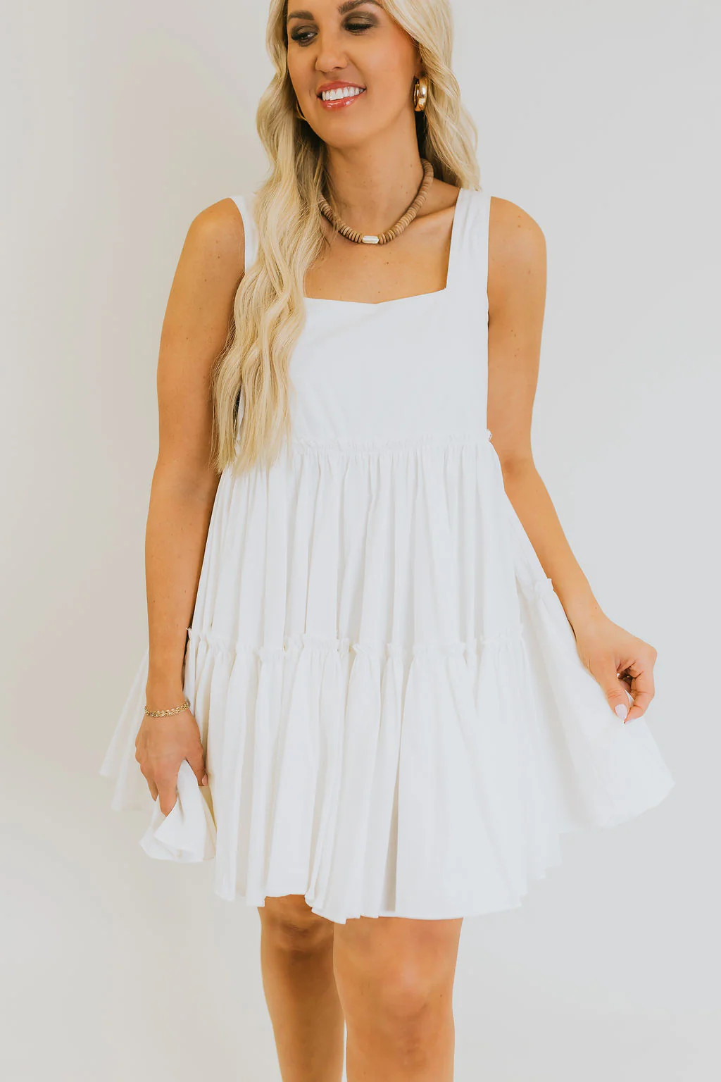 Southern Belle Dress - White | Bates Boutique 