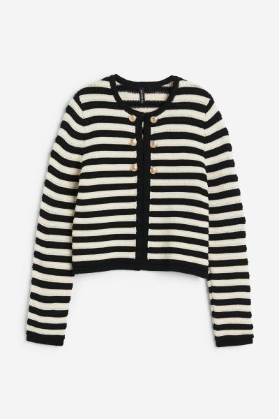 Textured-knit cardigan | H&M (UK, MY, IN, SG, PH, TW, HK)