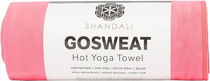SHANDALI GoSweat Non-Slip Hot Yoga Towel with Super-Absorbent Soft Suede Microfiber in Many Color... | Amazon (US)