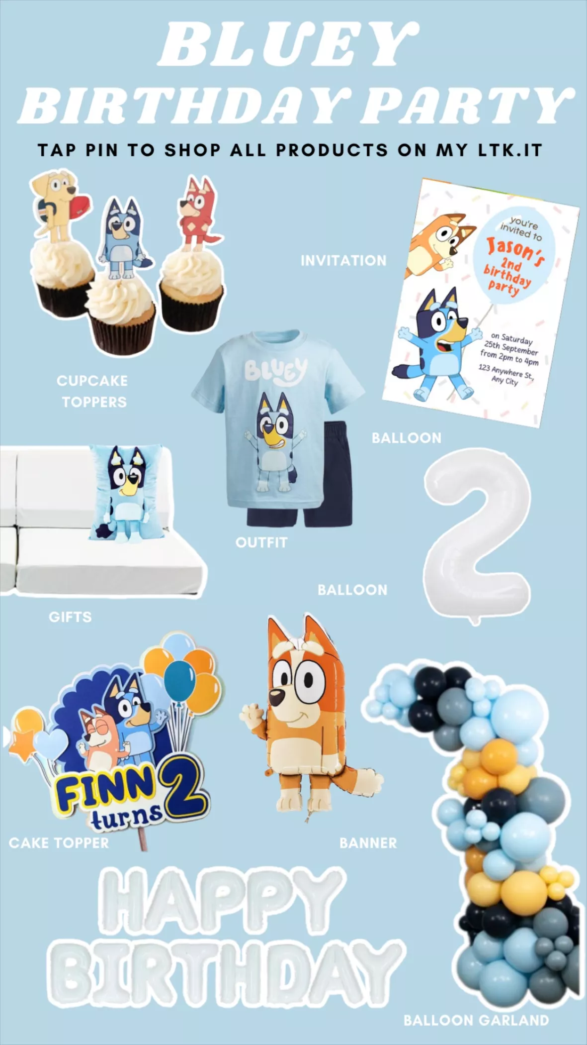Bluey themed party ideas  2nd birthday party themes, 2nd birthday