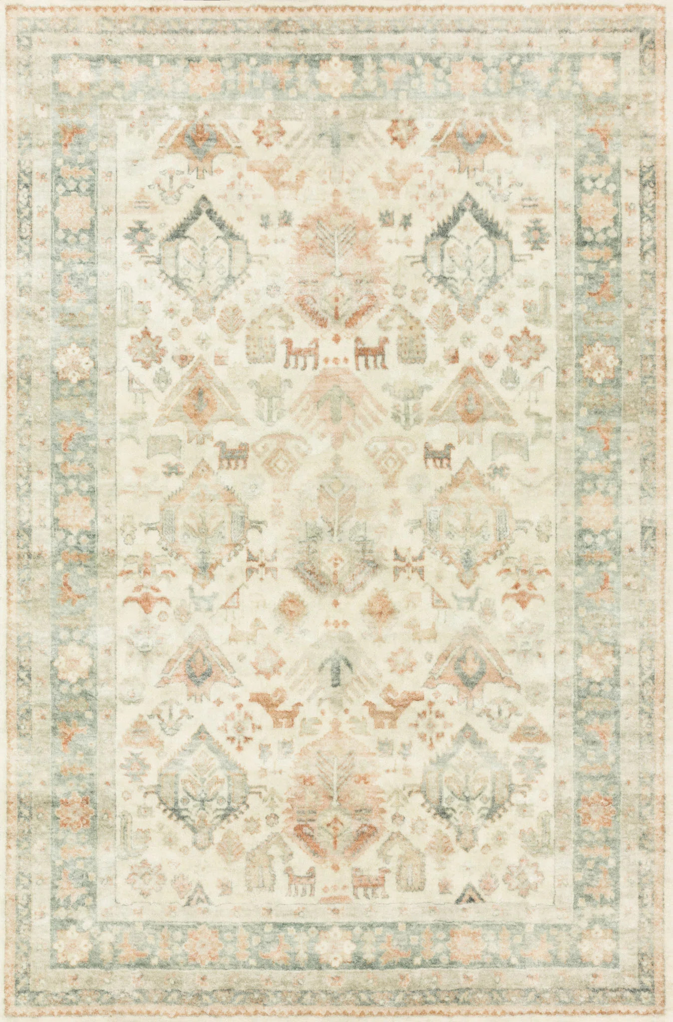 Joss & Main Sevilla Oriental Beige/Brown/Dark Green Area Rug "& Reviews" | Wayfair | Wayfair North America
