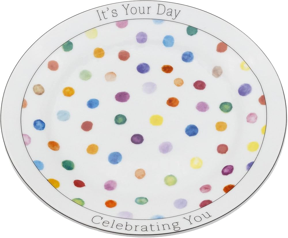 Darware Decorative Birthday Plate, Special Occasion It’s Your Day Ceramic Gift Plate for Birthd... | Amazon (US)