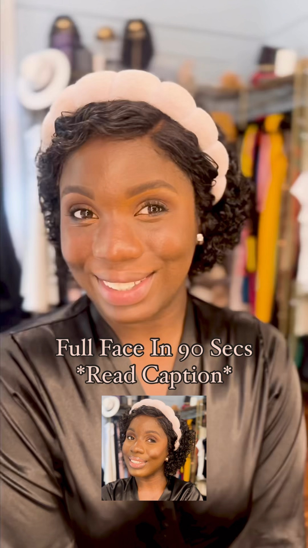 Ladies y’all asked me how I do my full face makeup 💄 so here it is 👇🏿:

*Disclaimer****** I have my vanity on a warm light setting  so the color is slightly off But……..

My face is @fentybeauty Pro FILTER Soft Matte foundation “485”

Concealer(s) @fentybeauty Hydrating concealer in 470 & 490

Blush(es) : @rarebeauty Liquid blush  in color “Grateful” 
@patricktabeauty Double Take Crème & Powder Duo in “She’s Baked”

Lips: @nyxcosmetics : Epic Wear Lip & Eyliner in “Deepest Brown “EWLS07

@patmcgrathreal “Divine Rose Matte Trance” lipstick 

@fentybeauty Gloss Bomb Heat Glow Heat #3

Highlighter : @blackradiancebeauty True Complexion Contour Palette in Medium to Dark”

Powders : @lauramercier Translucent Powder in “Medium”

@absnyproducts baking powder in “Peach”

Setting Spray:  @maccosmetics Long Lasting
Setting Spray “Fixt Stay over “

LTK link 🔗 in my highlights under “Business”

Do you want to see a live step by step tutorial ?
________________________________________________
#explorepage #beautyreels #viralreels #beautybloggers 
#TheGlamThread #100degreesofmnk #fentybeauty
#maxfactoruk #fentyface #viralbeauty #rarebeauty 
#beautytips #makeuptutorial #realtechniquesbrush
#ecotoolsbrushes #darkskinmakeup #nyxcosmetics #blackradiancebeauty #lauramercier