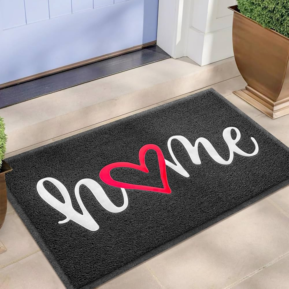 EARTHALL Door Mat Outdoor Indoor Home Doormat, 30"x17.5", Durable Floor Mat Non Slip Rug Ultra Ab... | Amazon (US)