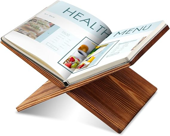 Geetery Book Stand Book Holder for Display Reading Textbook Holder Open Display Stand for Open an... | Amazon (US)