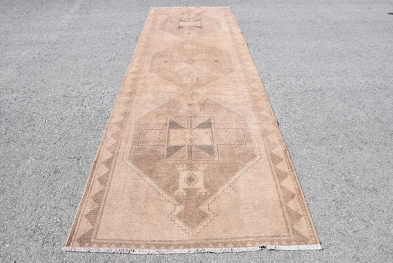 Runner Rug Hallway Rug Coral Rug Muted RugVintage Rug | Etsy | Etsy (US)