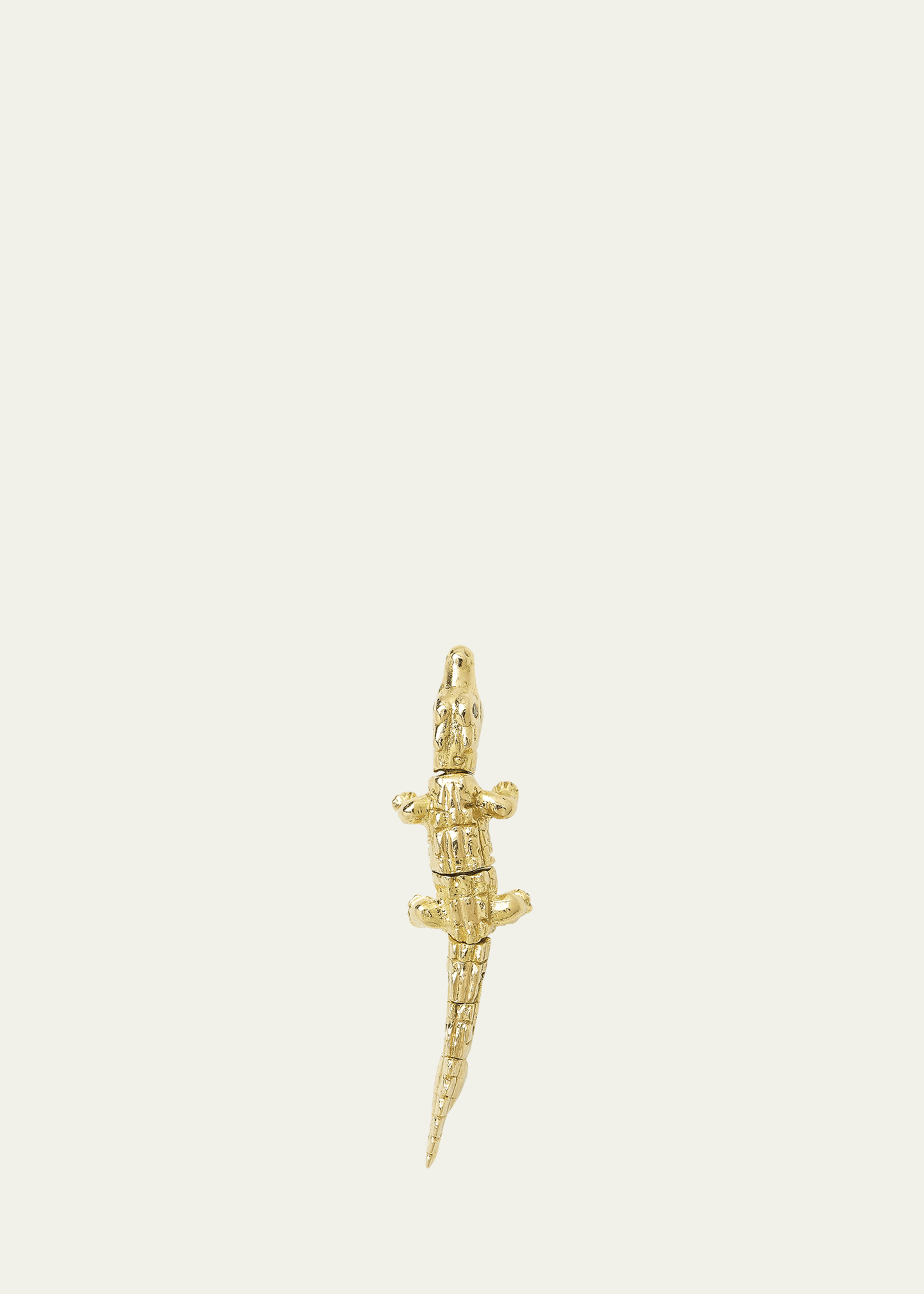 Bibi van der Velden 18K Yellow Gold Alligator Convertible Earring with Diamonds | Bergdorf Goodman