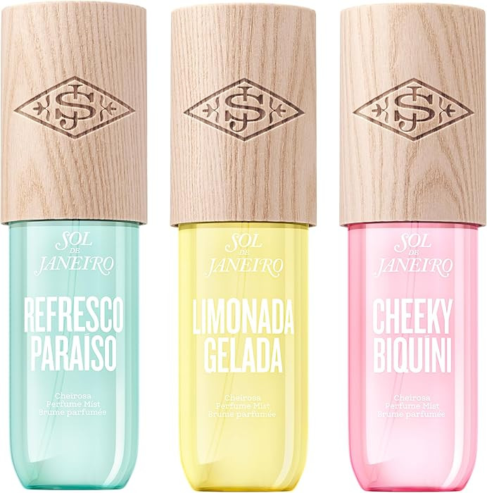 Sol de Janeiro Limited Edition Hair & Body Perfume Mist Trio - 90mL/3.0 fl oz. | Amazon (US)