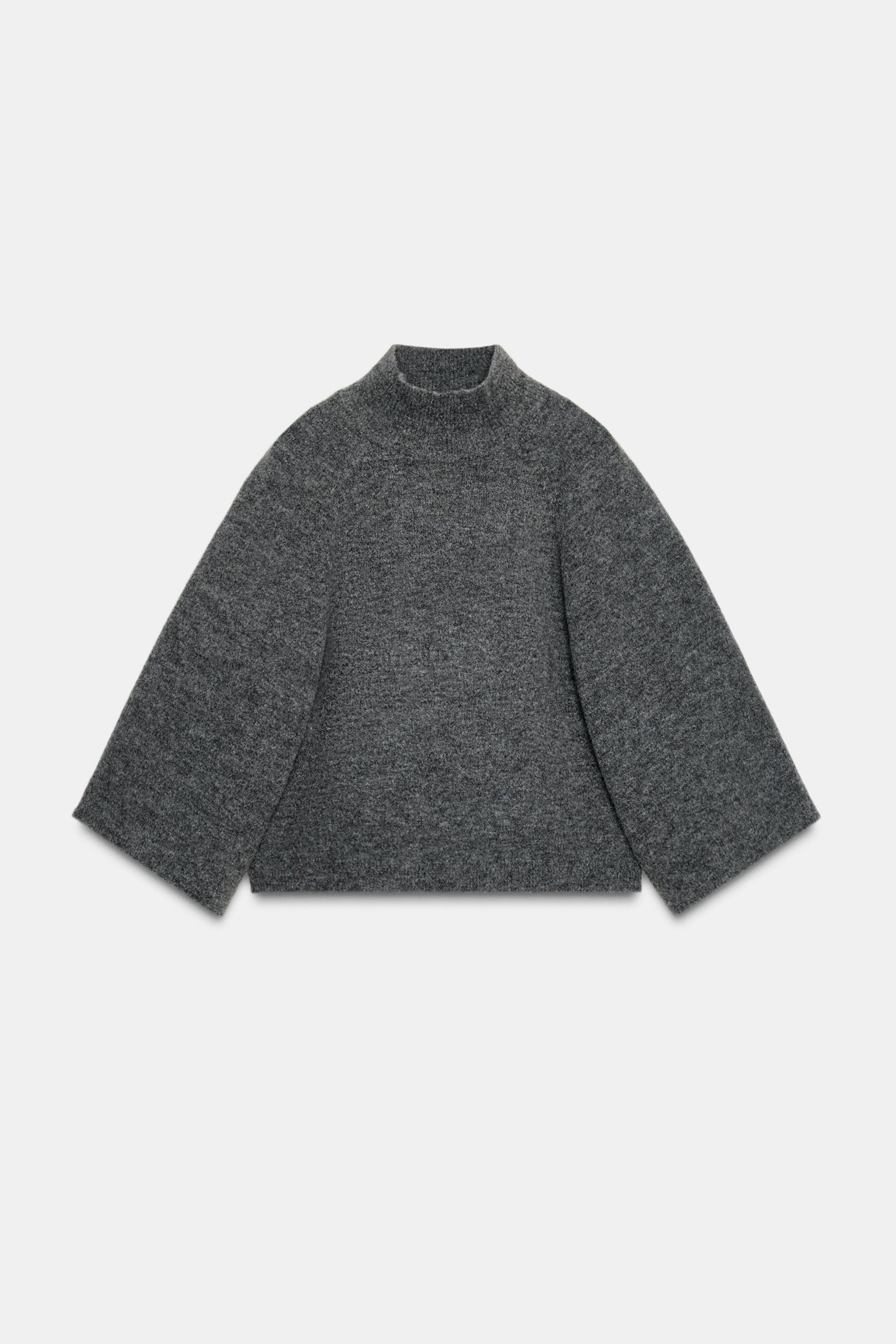 WIDE SLEEVE KNIT JUMPER | Zara US