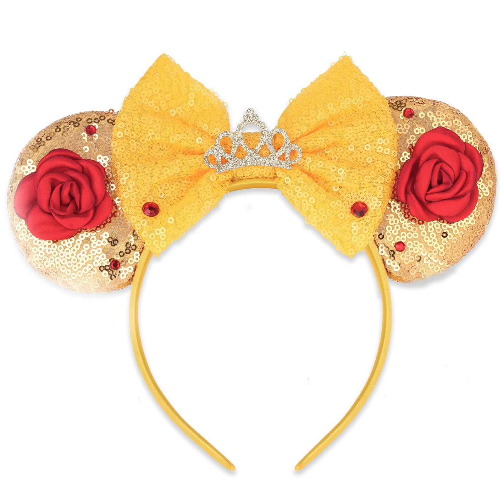 LYLIN Mouse Ears, Princess Mouse Ears Headband with Bow for Women & Girls, Princess Headband Hair... | Amazon (US)