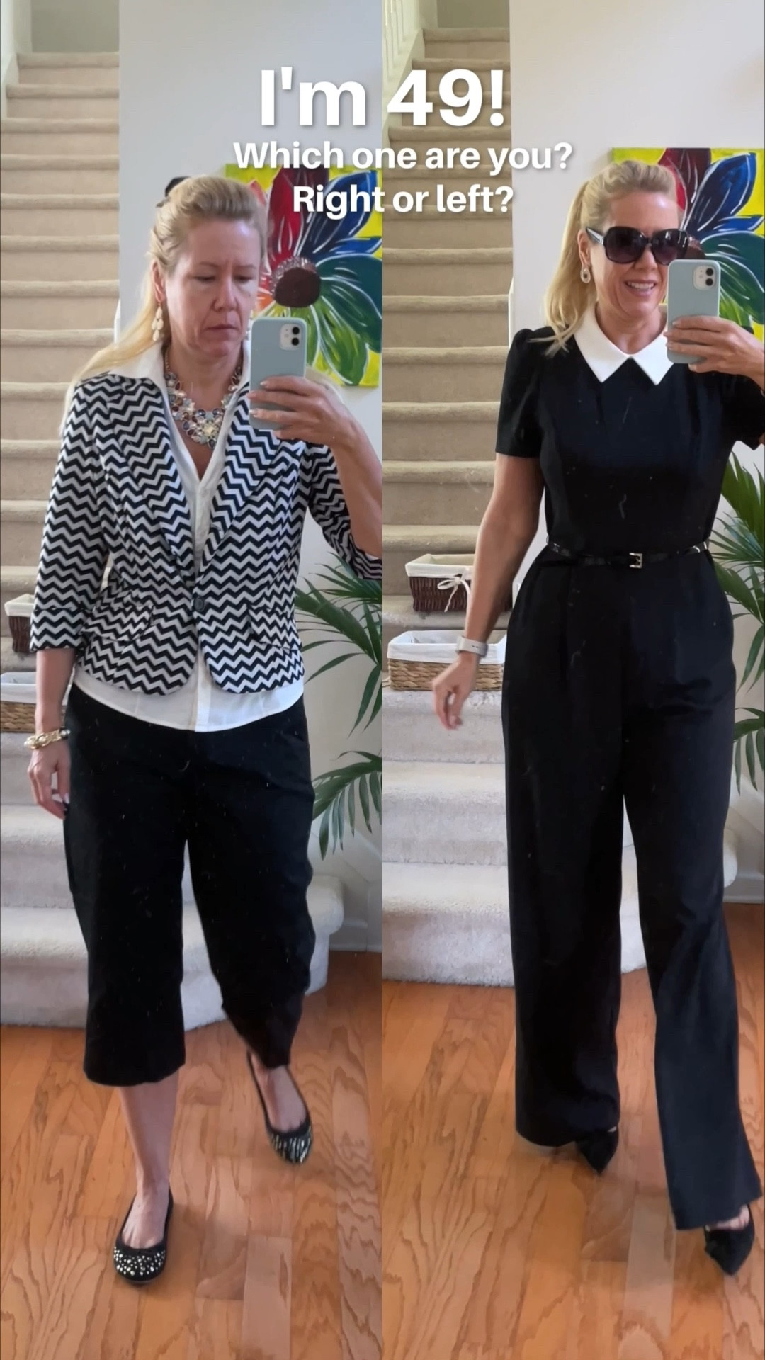 See the difference? Which side are you? Right or left? 🤔

#LTKOver40 #LTKootd #LTKgrwm