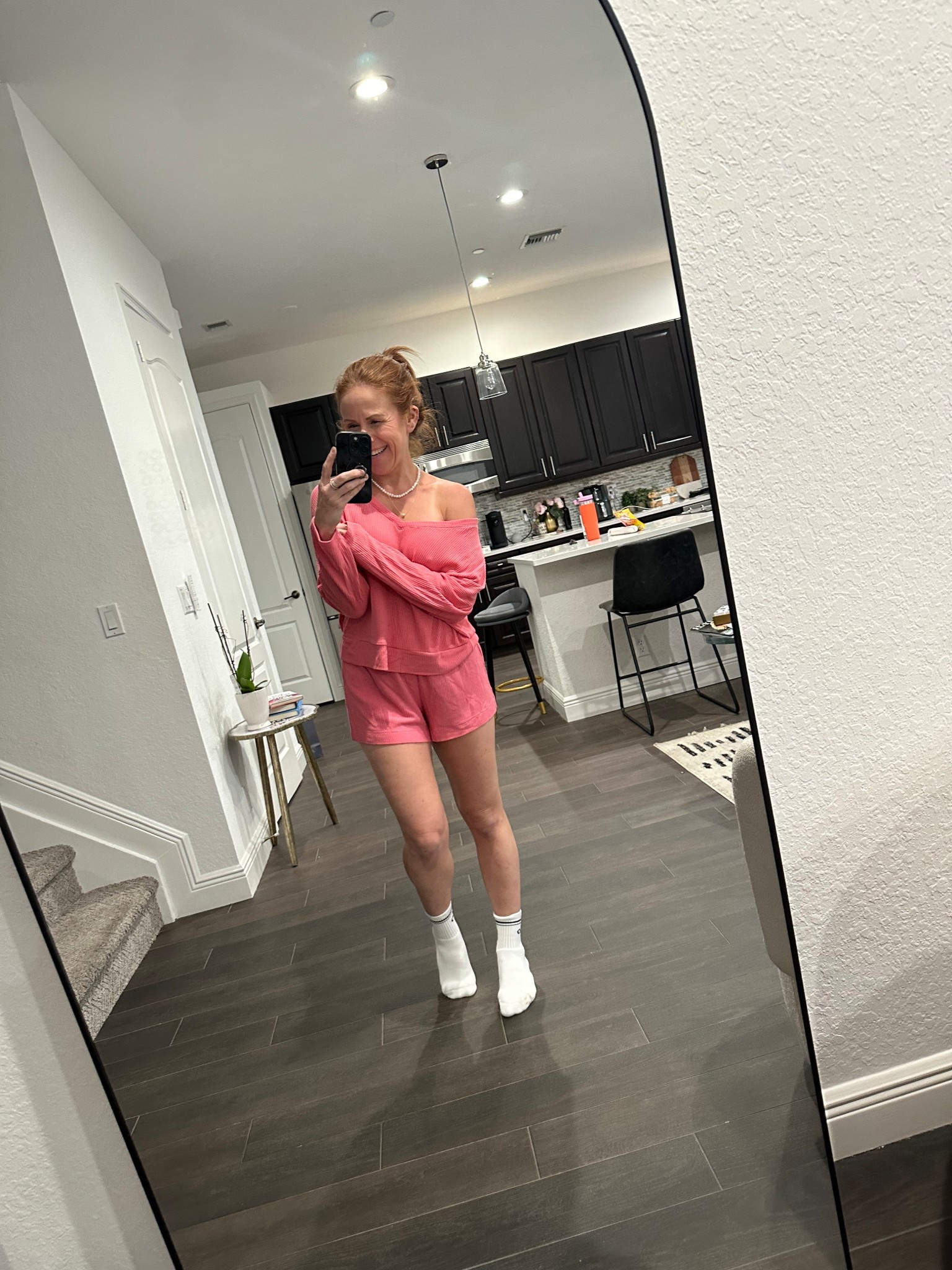 Coziest set!  Shorts sold out but linking pants - I have both and love.  Wearing small in bottoms and medium in this top  

#LTKOver40 #LTKFindsUnder50