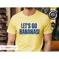 Let's Go Bananas Shirt, Savanna Fan Funny Banana Tshirt, Theme, Lover Gift, Funny Mom Tee Gift, Banana Baseball | Etsy (US)