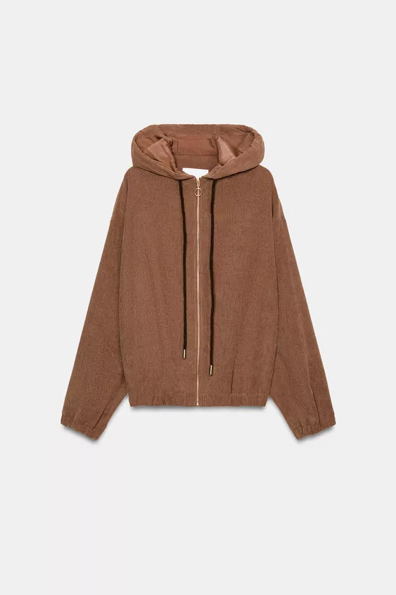 HOODED BOMBER JACKET | Zara UK