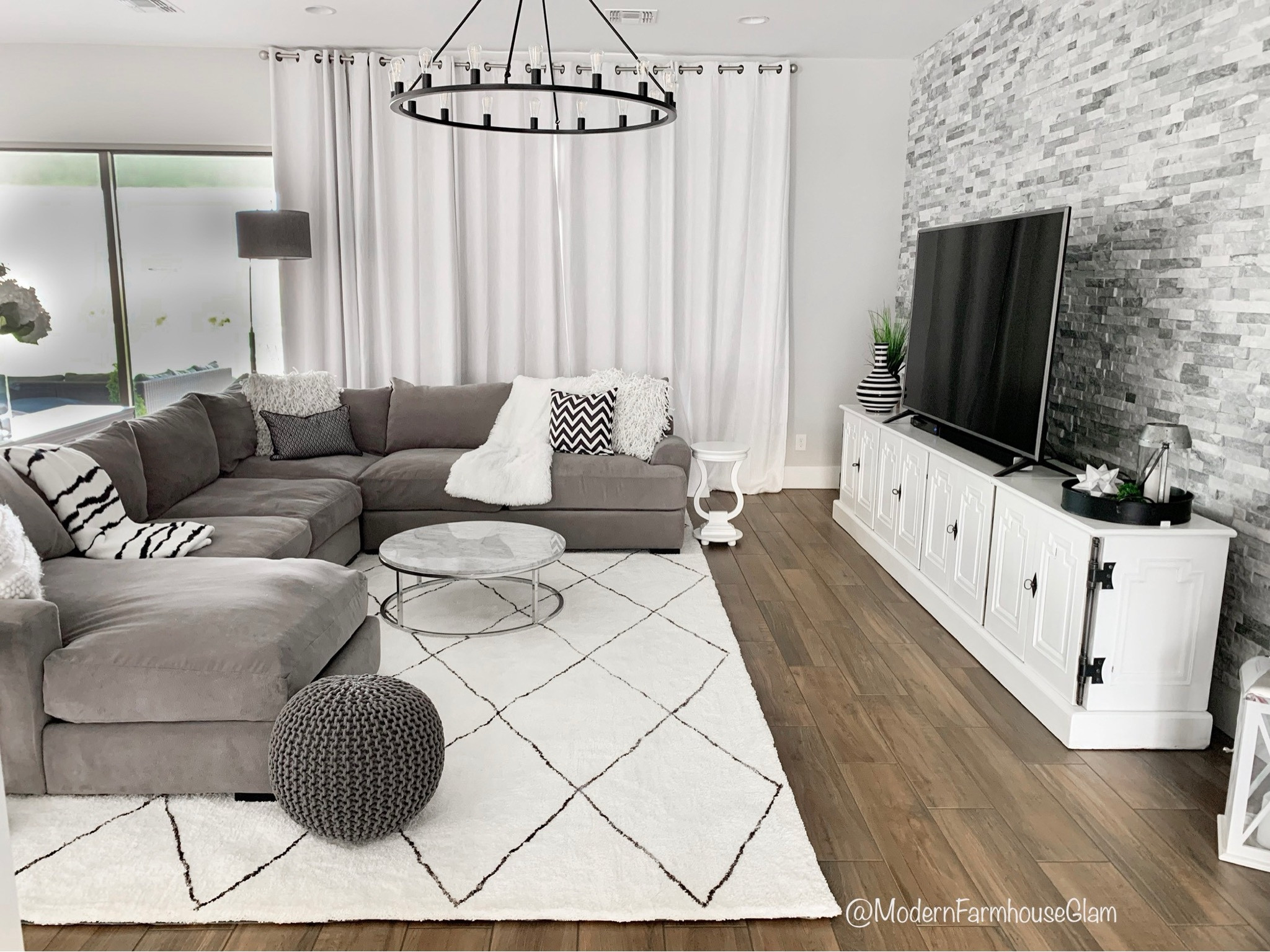 Neutral greatroom familyroom furniture, rug and home decor at Modern Farmhouse Glam 

#LTKsalealert #LTKhome
