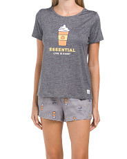 Essential Pumpkin Latte Shorty Set | Marshalls