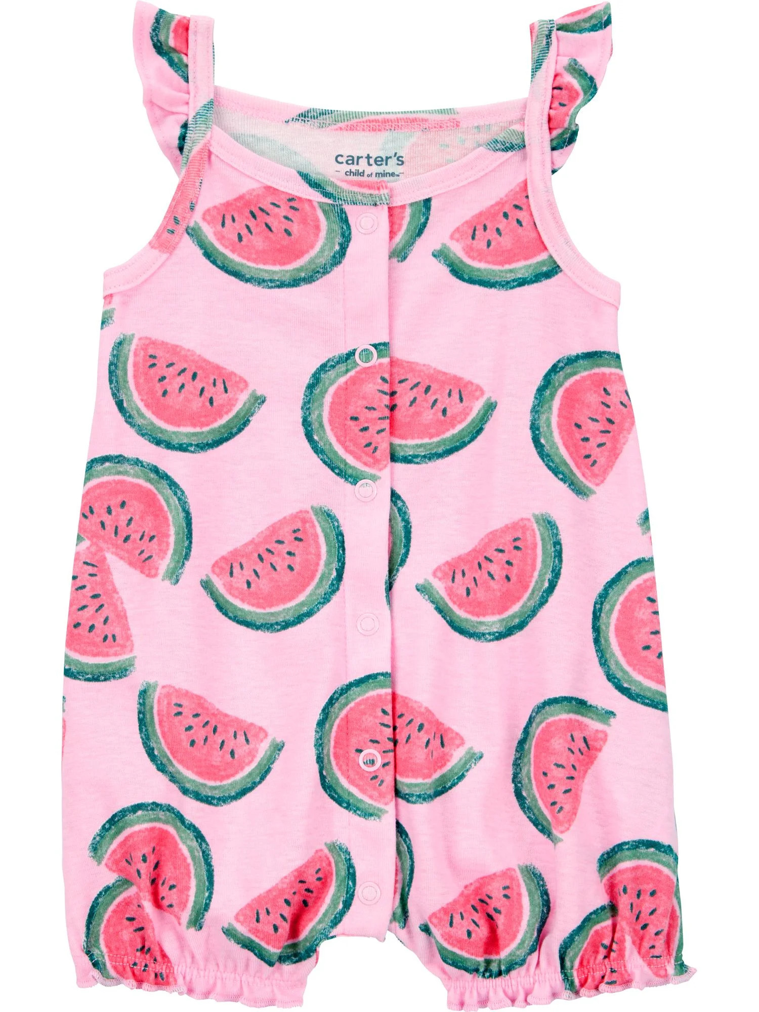 Carter's Child of Mine Baby Girl Romper, One-Piece, Sizes 0-3/24 Months | Walmart (US)