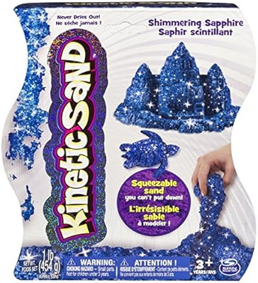 Kinetic Sand The One and Only, 1lb Shimmering Blue Sapphire Magic Sand for Ages 3 and Up | Amazon (US)