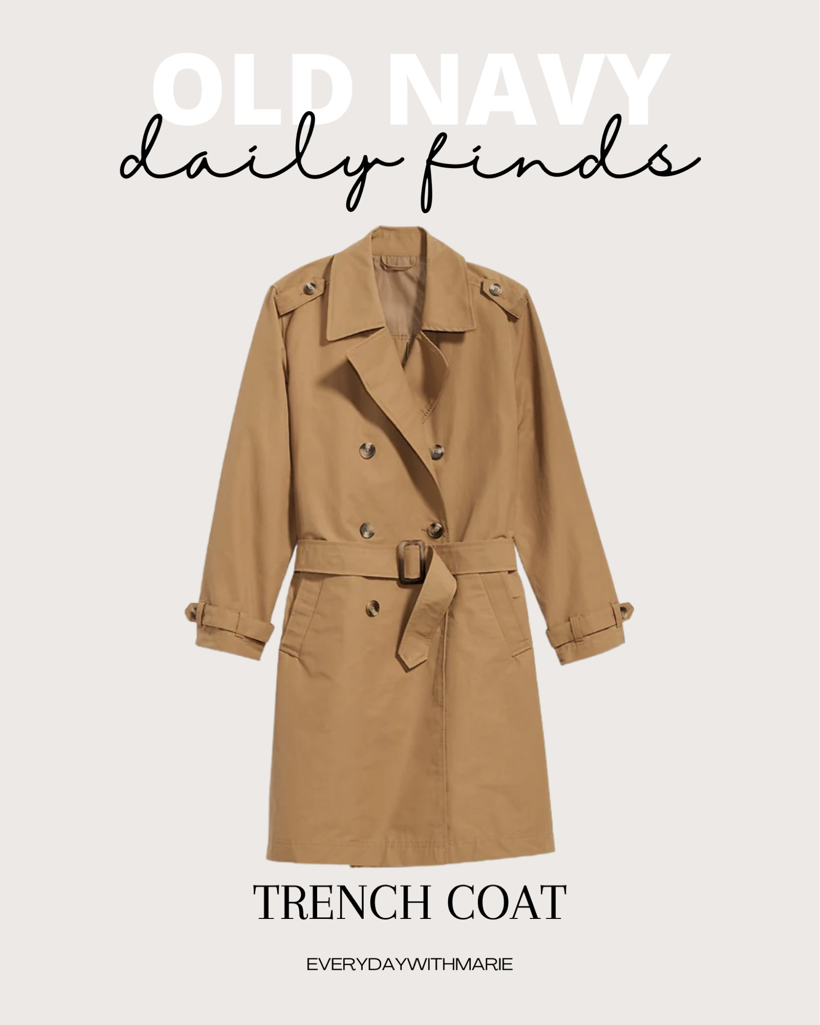This coat is closet staple. Been looking for one like this for awhile, love the tan color since it goes with everything. Other stores sell a similar look for over $150. It is true to size and has lots of room so I wouldn’t recommend sizing up. #oldnavy 

#LTKworkwear #LTKsalealert #LTKSale