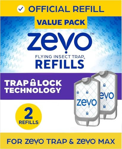 Zevo Flying Insect Trap Refill - for The Zevo MAX & Standard Indoor Fly Trap - Catch Gnats, House & Fruit Flies - Easy to Use (2 Refill Cartridges) | Amazon (US)
