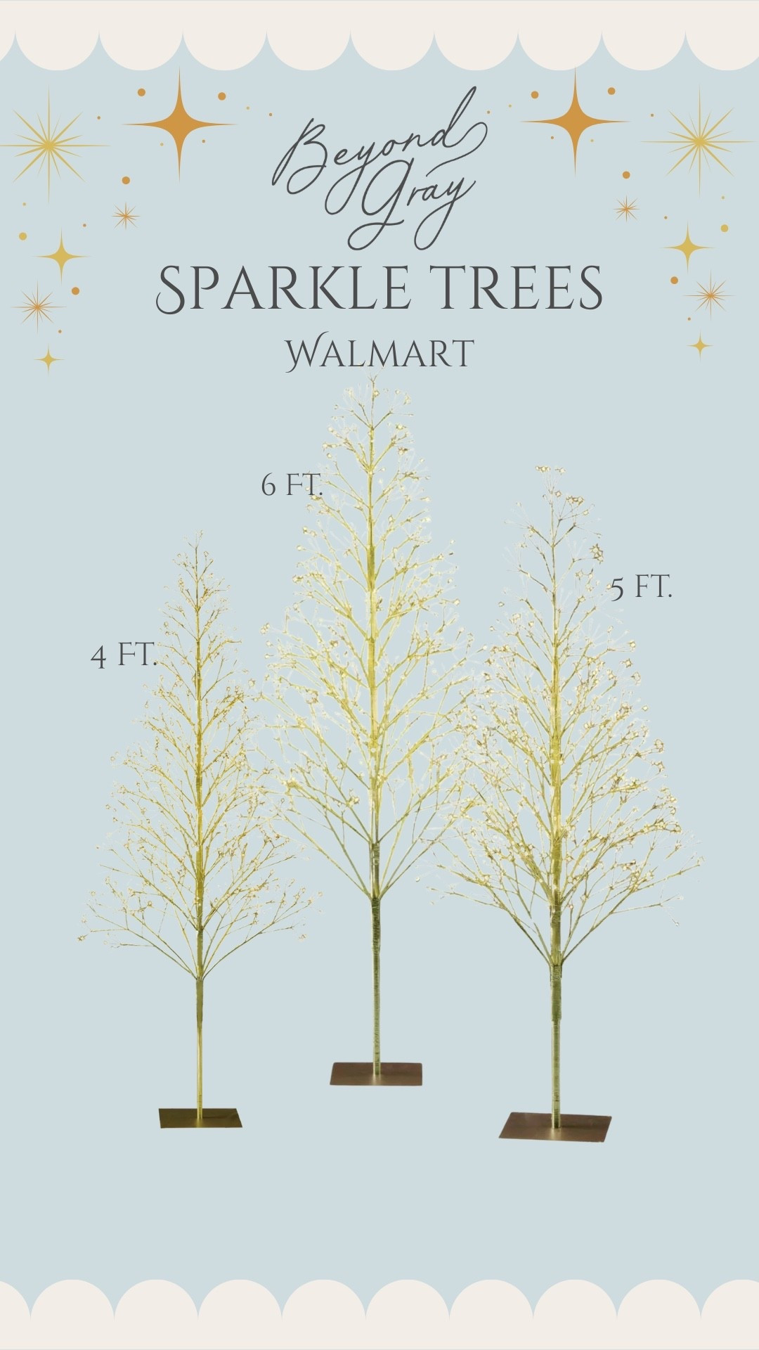 The sparkle trees from Walmart that I showed in my video and they are now going viral! They look designer and are so gorgeous in person! 

#LTKSeasonal #LTKHome