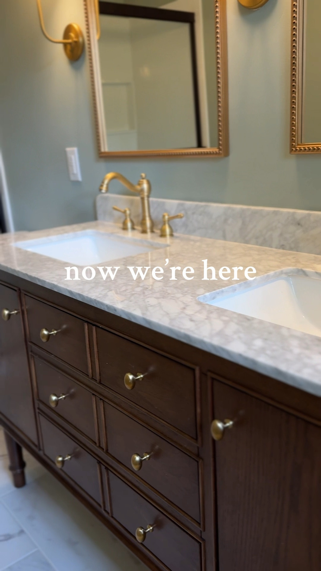 this beautiful double sink vanity is my favorite thing in the house - it’s on sale right now for 35% off! Shoutout to Home Depot!!! 

#LTKHome